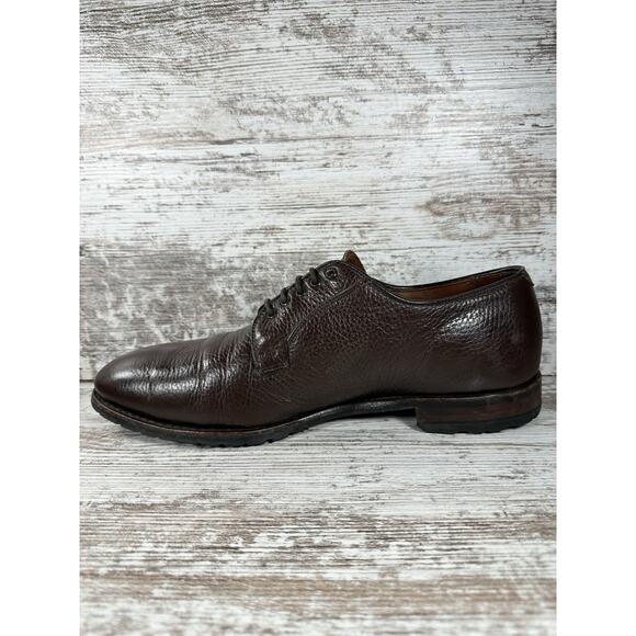 Men\'s Brooks Brothers Dark Brown Leather Plain Toe Oxfords Sz 11D EUC! main image 6